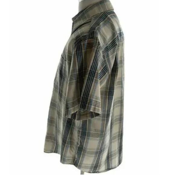 Beverly Hills Polo Club Plaid Button Up Shirt Mens XL Short Sleeve Pocket Casual - Picture 3 of 5